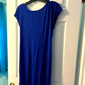 Cobalt Blue Low-Plunging Back Dress